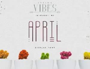 April Display Typeface font