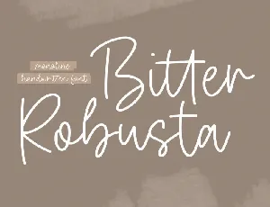 Bitter Robusta font