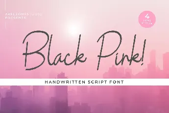 Black Pink font