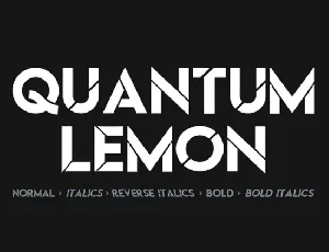 Quantum Lemon font