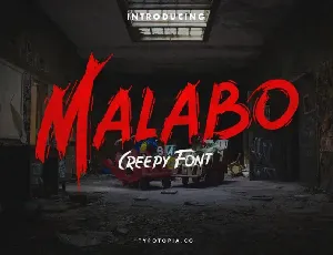 Malabo Brush font