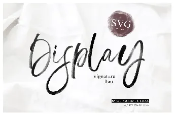 Display Signature – SVG font