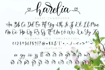 Harelia Lovely Script font