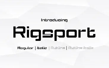 Rigsport font