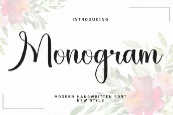 Monogram Script font