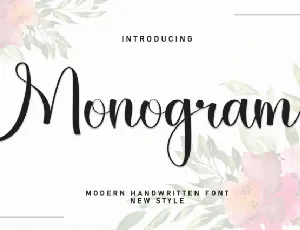 Monogram Script font