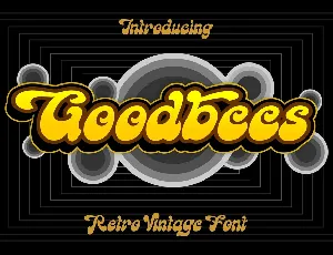 Goodbees Display font