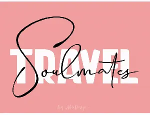 Travel Soulmates font