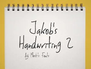 Jakobs Handwriting 2 font