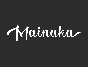 Mainaka Demo font