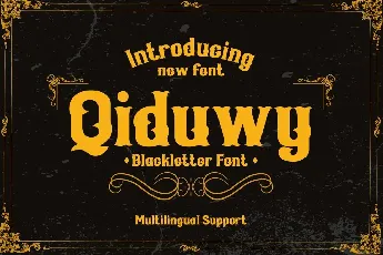 Qiduwy font