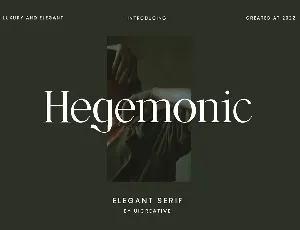 Hegemonic font