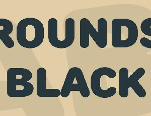 Rounds Black font