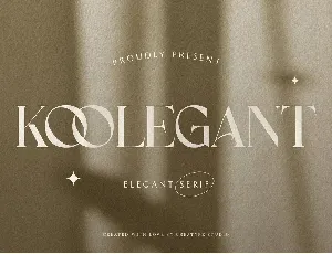 Koolegant font