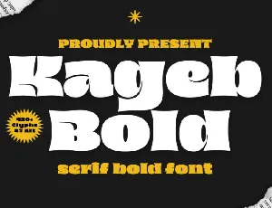 Kageb Bold font