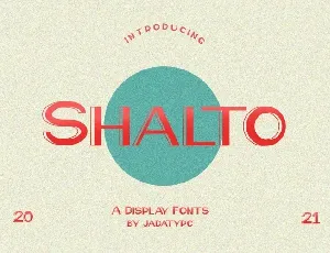 Shalto font