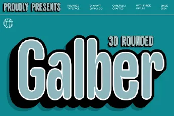 Galber Rounded 3D font