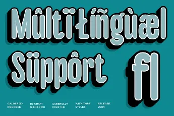 Galber Rounded 3D font