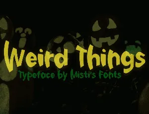 Weird Things font