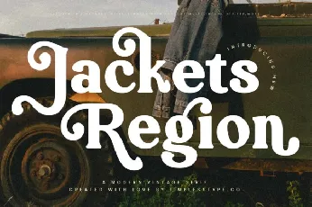 Jackets Region Serif font