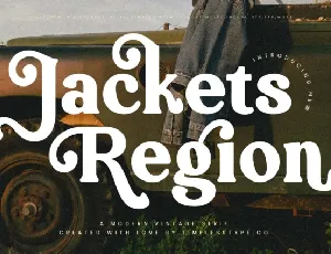 Jackets Region Serif font