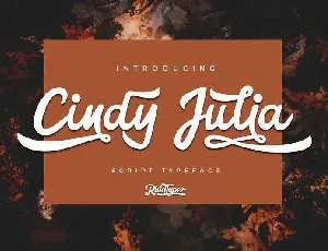 Cindy Julia Handwritten font