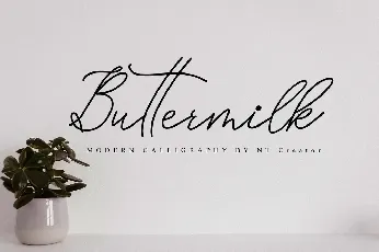 Buttermilk font