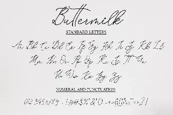 Buttermilk font