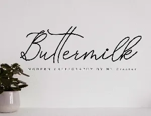 Buttermilk font