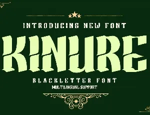 KINURE font