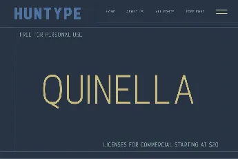 Quinella font