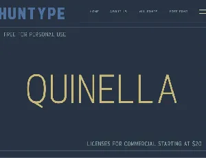 Quinella font