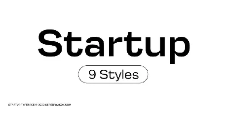 Startup Family font