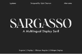 Sargasso font