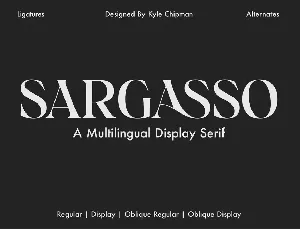 Sargasso font