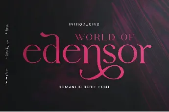 Edensor font