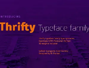 Thrifty Family font