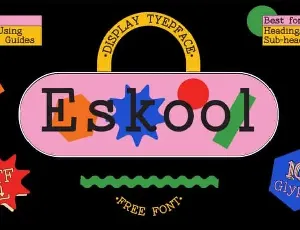 Eskool Slab Serif font