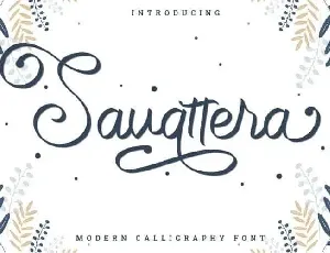 Savattera Handwritten font