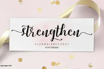 Strengthen Script font