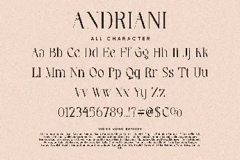 Andriani font