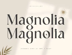 Magnolia Serif font