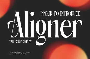 Aligner Serif font