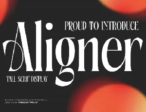 Aligner Serif font