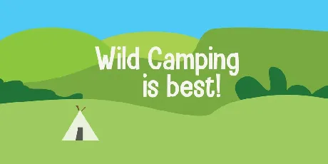 Camping Holiday font