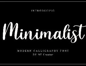 Minimalist font