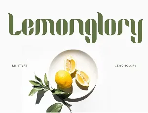 Lemonglory font