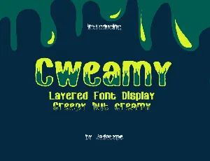 Cweamy Outline font