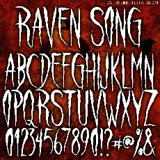 Raven Song font