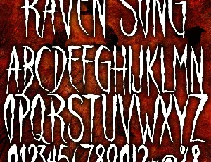 Raven Song font